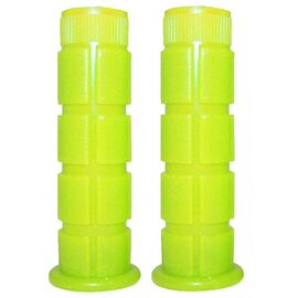 Грипсы велосипедные Vinca Sport, люминесцентные, 120мм, желтые, H-G 32 yellow, изображение  - НаВелосипеде.рф