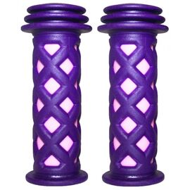 Грипсы Vinca Sport, резиновые, 105мм, индивидуальная упаковка, фиолетово-розовые, H-G 98 violet/pink, изображение  - НаВелосипеде.рф