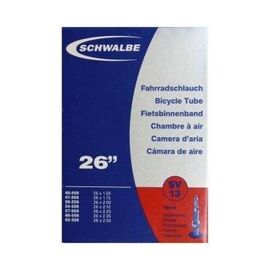 Велокамера Schwalbe SV13, 26"х1.5-2.4, 40/62-559, Presta 40mm, 10425143.01, изображение  - НаВелосипеде.рф