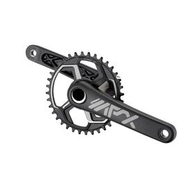 Система шатунов велосипедная PROWHEEL, класса MTB Race, 36Т, для 12-скоростей, 175 мм, черный, MPX12-36T-TT, изображение  - НаВелосипеде.рф
