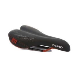 Седло велосипедное Vinca Sport, 258*160мм, с европодвесом, черное, VS 04 calypso black, изображение  - НаВелосипеде.рф