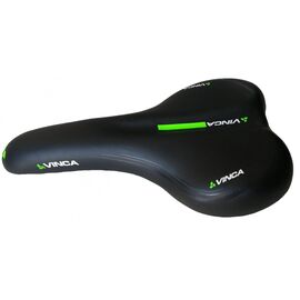 Седло велосипедное Vinca Sport, 275*170мм, черный, VS 101, изображение  - НаВелосипеде.рф
