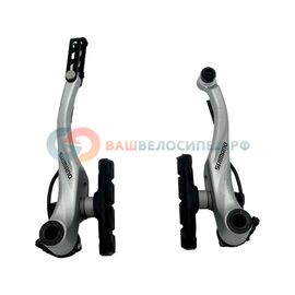 Тормоз v-br SHIMANO Alivio, T4000, задн, колодки S65T, серебро, EBRT4000RX43SSP, изображение  - НаВелосипеде.рф