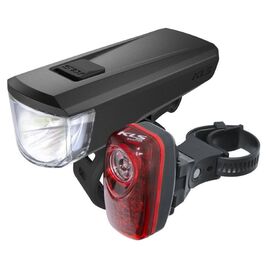 Комплект освещения KELLY'S KLS STRIKE: передняя фара REVOLT / задний фонарик RIPPY, 74109, изображение  - НаВелосипеде.рф