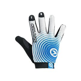 Велоперчатки детские KELLYS INSTINCT long, бело-синие, Gloves INSTINCT long , white/blue, Вариант УТ-00017071: Размер: XS, изображение  - НаВелосипеде.рф