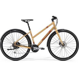 Дорожный велосипед Merida Crossway Urban 100 Lady 2017, Вариант УТ-00037410: Рама: 46cm (Рост: 175 - 180 cm), Цвет: коричневый, изображение  - НаВелосипеде.рф