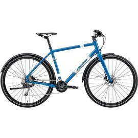 Городской велосипед Merida Crossway Urban 500 2017, Вариант УТ-00037428: Рама: 55см (Рост: 190 - 195 cm), Цвет: сине-белый, изображение  - НаВелосипеде.рф