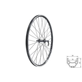 Колесо велосипедное переднее KELLY'S KLS DRAFT, 27.5", двойной обод 32Н, с эксцентриком, черное, изображение  - НаВелосипеде.рф