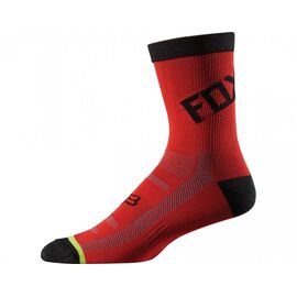 Носки Fox DH 6-inch Socks, красно-черный, 13431-055-S/M, Вариант УТ-00043649: Размер: L/XL (42-47 см), изображение  - НаВелосипеде.рф