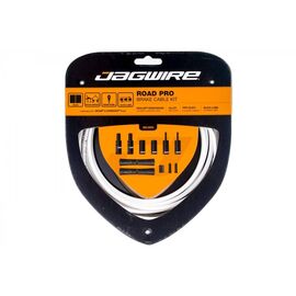 Набор рубашек и тросиков тормоза Jagwire Road Pro Brake Kit, белый, PCK203, изображение  - НаВелосипеде.рф