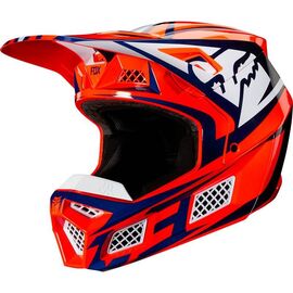 Велошлем Fox V3 Idol Helmet, Orange/Blue, 2020, 24562-592, Вариант УТ-00172160: Размер: L 59-60cm , изображение  - НаВелосипеде.рф
