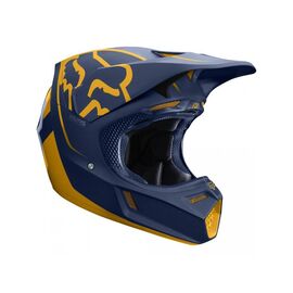 Велошлем Fox V3 Kila Helmet, Navy/Yellow, 21766-046, Вариант УТ-00097062: Размер: L 59-60.3cm, изображение  - НаВелосипеде.рф