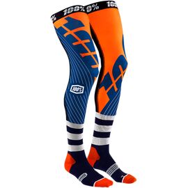 Чулки велосипедные 100% Rev Knee Brace Performance Moto Socks, сине-оранжевый, 2019, 24014-214-17, Вариант УТ-00188681: Размер: L/XL , изображение  - НаВелосипеде.рф
