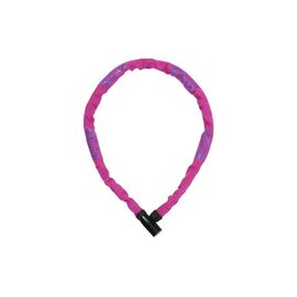 Велосипедный замок ABUS 4804K, цепь, на ключ,750 мм, розовый, 724879_ABUS, изображение  - НаВелосипеде.рф
