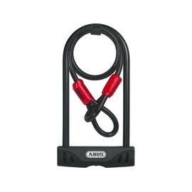 Велосипедный замок ABUS FACILO 32 & Cobra 32/150HB, U-образный, на ключ, черный, 477003_ABUS, изображение  - НаВелосипеде.рф