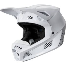 Велошлем Fox V3 Solids Helmet, White/Silver, 2020, 23656-548, Вариант УТ-00153255: Размер: L , изображение  - НаВелосипеде.рф