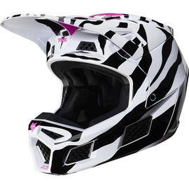 Велошлем Fox V3 Zebra Helmet LE, 23659-559, Вариант УТ-00153257: Размер: L , изображение  - НаВелосипеде.рф