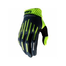 Велоперчатки 100% Ridefit Glove Fluo Yellow/Charcoal 2019, 10014-322-12, Вариант УТ-00188625: Размер: L , изображение  - НаВелосипеде.рф