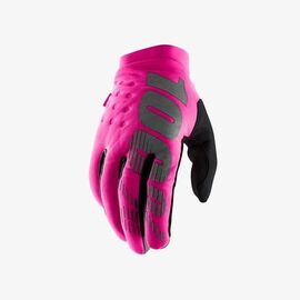 Велоперчатки женские 100% Brisker Womens, розово-черный, 2020, 11016-263-11, Вариант УТ-00188635: Размер: XL, изображение  - НаВелосипеде.рф