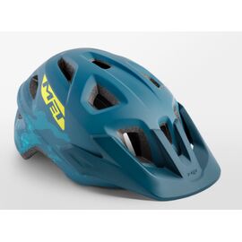 Велошлем подростковый Met Eldar Petrol Blue Camo 2020, 3HM117UNBL1, Вариант УТ-00190241: Размер: Unisize (52-57 см), изображение  - НаВелосипеде.рф