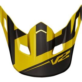 Козырек к велошлему Fox V2 Preme Helmet Visor, Dark Yellow (21300-547-OS), изображение  - НаВелосипеде.рф