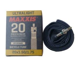 Камера велосипедная MAXXIS ULTRALIGHT 20X1.90/2.125 0.6 LFVSEP (O-CA), черный, EIB29566100 , изображение  - НаВелосипеде.рф