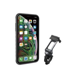 Чехол для смартфона c креплением TOPEAK RIDECASE W/RIDECASE MOUNT WORKS WITH iPHONE XS MAX, черно-серый, TT9858BG, изображение  - НаВелосипеде.рф