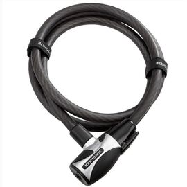 Велосипедный замок Kryptonite KryptoFlex 1518 тросовый, на ключ, серый/черный, УТ000318042, изображение  - НаВелосипеде.рф