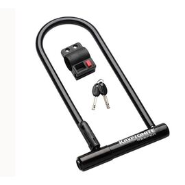 Велосипедный замок Kryptonite Keeper 12 LS. w/bracket U-lock, на ключ, с креплением, черный, 119050, изображение  - НаВелосипеде.рф