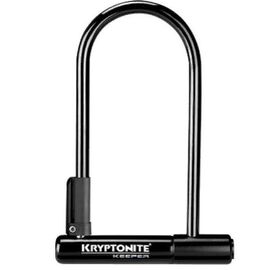 Велосипедный замок Kryptonite Keeper 12 Std. w/bracket, U-lock, на ключ, с креплением, черный, 119051, изображение  - НаВелосипеде.рф