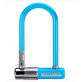 Велосипедный замок Kryptonite KryptoLok Series 2 Mini-7 w/FlexFrame-U bracket LT. U-lock, на ключ, синий, 720018002017, изображение  - НаВелосипеде.рф