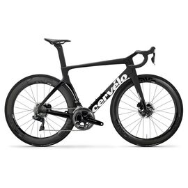 Шоссейный велосипед Cervelo S5 Disc Dura Ace DI2 28" 2020, Вариант УТ-00188953: Рама: M (54см) (Рост: 170-175см), Цвет: Black/Graphite/White, изображение  - НаВелосипеде.рф