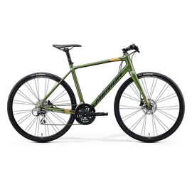 Гибридный велосипед Merida Speeder 100 28" 2020, Вариант УТ-00190121: Рама: M/L (54см) (Рост: 175-185 cm), Цвет: матовый серо-сине-розово-черный , изображение  - НаВелосипеде.рф