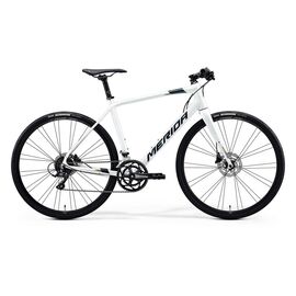 Гибридный велосипед Merida Speeder 200 28" 2020, Вариант УТ-00190126: Рама: L 56 см (Рост: 178 – 187 cm), Цвет: матовый черно-серебристый , изображение  - НаВелосипеде.рф