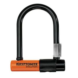 Велосипедный замок Kryptonite Evolution Mini-5  w/FlexFrame bracket, U-lock, на ключ, черно-оранжевый, 002062, изображение  - НаВелосипеде.рф