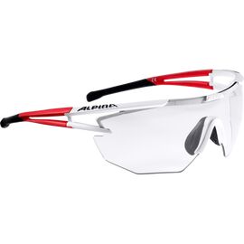 Очки велосипедные ALPINA 2017 ALPINA EYE-5 SHIELD VL+, солнцезащитные,  white matt-red-black б/р:UNI, 8545112, изображение  - НаВелосипеде.рф