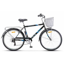 Городской велосипед Stels Navigator 250 Gent Z010 26" 2018, Вариант УТ-00194690: Рама: 19" (Рост: 172-180 см), Цвет: Серый, изображение  - НаВелосипеде.рф