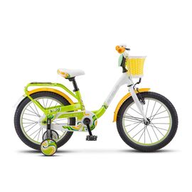 Детский велосипед Stels Pilot-190 V030 18" 2018, Вариант УТ-00194597: Рама: 9" (Рост: 110-120см), Цвет: Зеленый/желтый/белый , изображение  - НаВелосипеде.рф