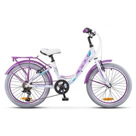 Детский велосипед Stels Pilot 230 Lady V010 20" 2018, Вариант УТ-00194645: Рама: 12" (Рост: 110-130 см), Цвет: белый, изображение  - НаВелосипеде.рф