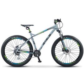 Горный велосипед Stels Adrenalin D 27.5" V010 2019, Вариант УТ-00194724: Рама: 18 (Рост: 167-178 см), Цвет: Серый , изображение  - НаВелосипеде.рф