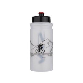 Фляга велосипедная KELLYS Trace 0,5 л, прозрачная "Road", пищевой пластик без BPA, Trace 0,5, изображение  - НаВелосипеде.рф