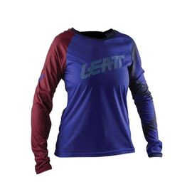 Велоджерси женская Leatt DBX 2.0 Long Womens Jersey Marine 2020, 5020003523, Вариант УТ-00196699: Размер: L , изображение  - НаВелосипеде.рф