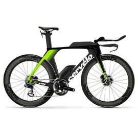 Шоссейный велосипед Cervelo P5 Disc DA Di2 28" 2019, Вариант УТ-00188896: Рама: L(56cm) (Рост: 175-180см), Цвет: Black/Green/White, изображение  - НаВелосипеде.рф