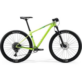 Горный велосипед Merida Big.Nine 4000 29" 2020, Вариант УТ-00189667: Рама: L 19" (Рост: 177 - 190 cm), Цвет: зеленый , изображение  - НаВелосипеде.рф