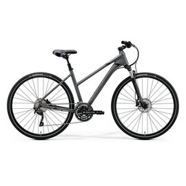 Городской велосипед Merida Crossway 300 Lady 28" 2020, Вариант УТ-00182161: Рама: L 55 см (Рост: > 171 cm), Цвет: матовый серо-черный , изображение  - НаВелосипеде.рф
