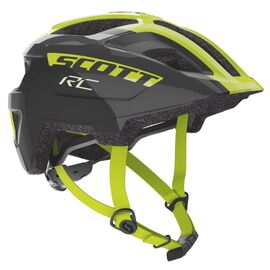 Шлем подростковый  велосипедный SCOTT Spunto Junior Plus (CE), black/radium yellow, 2020, 275229-6530, Вариант УТ-00182522: Размер: onesize, изображение  - НаВелосипеде.рф