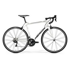 Шоссейный велосипед Merida Scultura 400, 2020, Вариант УТ-00187003: Рама: XXXS 41 см (Рост < 160 cm), Цвет: бело-черный , изображение  - НаВелосипеде.рф