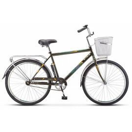 Городской велосипед Stels Navigator 200 Gent 26" Z010 2019, Вариант УТ-00194685: Рама: 19" (Рост: 172-180 см), Цвет: Оливковый , изображение  - НаВелосипеде.рф