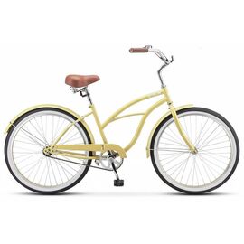 Городской велосипед Stels Navigator 110 Lady 26" V010 2019, Вариант УТ-00194684: Рама: 17" (Рост: 156-170 см), Цвет: желтый песок , изображение  - НаВелосипеде.рф