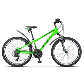 Подростковый велосипед Stels Navigator 400 V F010 24" 2019, Вариант УТ-00194631: Рама: 12" (Рост: 120-150см), Цвет: Зеленый , изображение  - НаВелосипеде.рф